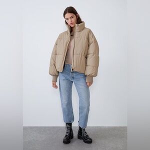 Zara Tan Puffer Jacket